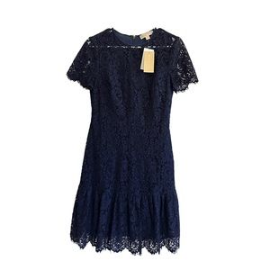 MICHAEL KORS NAVY LACE DRESS